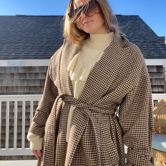 HOUNDSTOOTH TRENCH COAT - Picture 3 of 4